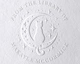 Personalized Custom Library Book Embosser - The Library of Embosser Seal Stamp