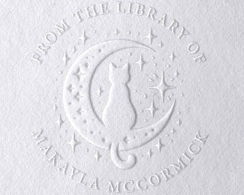 Personalized Custom Library Book Embosser - The Library of Embosser Seal Stamp