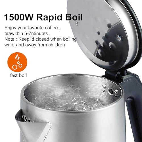 Tetera eléctrica de acero inoxidable 2 L WOOLALA miniatura 5