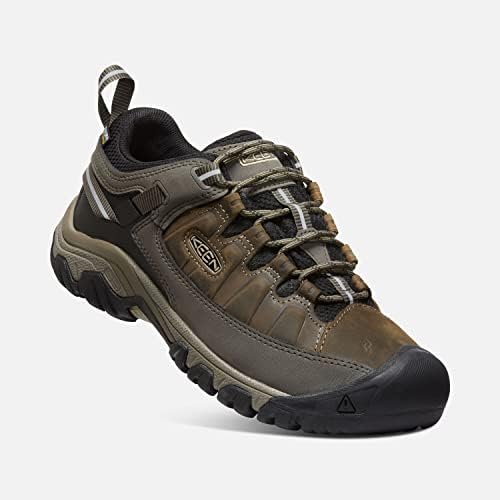 KEEN Men's Targhee 3 Low Height Waterproof Hiking Shoes, Bungee Cord/Black, 17 | Image 7