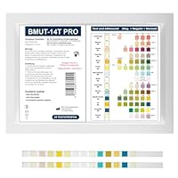 25x Gesundheitstest 14in1 Urin Teststreifen für 14 Indikatoren für Ernährung & Bewusstsein Analyse – Glucose, Keton - Urinanalyse