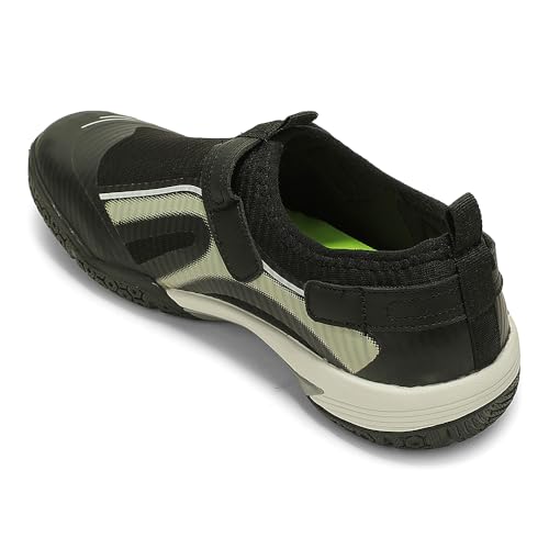 Image of Liberty leap7x NEWRACE-1E Black & Light Grey Sports Non Lacing Walking Shoes for Men