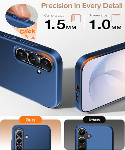 Coque Samsung S26 5G Slim rigide et mate de couleur bleue - 5