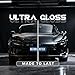 RockRose 2026 Ultra Gloss Black Vinyl Wrap for Cars 12 in x 5FT - Self Adhesive Car Wrap Vinyl Roll, Anti-Wrinkle & Air Release, Durable Piano Black Gloss Finish for Exterior & Interior