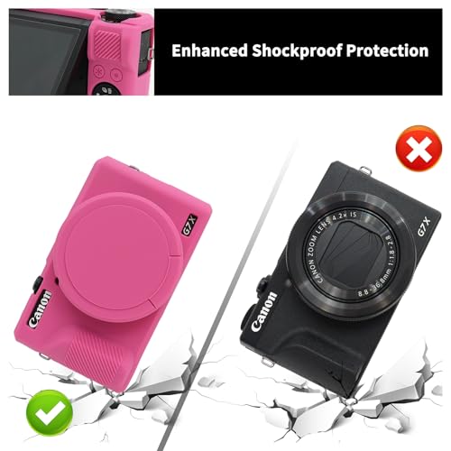Funda para cámara Canon Powershot G7 X Mark III con protector miniatura 4