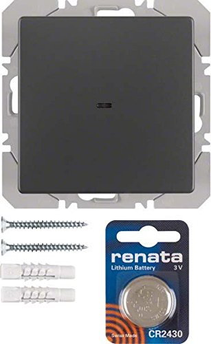 Commande murale KNX radio Hager Berker Q.1 pour ajouter un interrupteur de lit sans percer