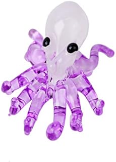 redchocol8® Handmade Purple Little Glass Octopus Gloss Garden Decor Ornament Gift Collection