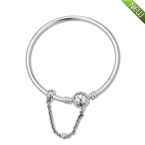 Bracelet de mode en argent 925 véritable style DIY compatible avec charms