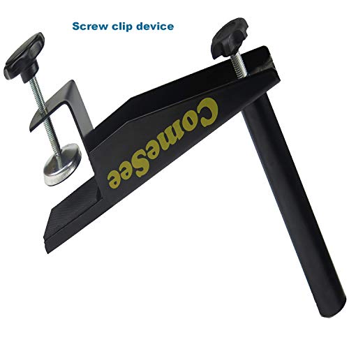 Comesee Professional Table Tennis Ping Pong Net Post Set Strength Screw Clamp With Net Clip Insert, 1.5 Inch Width Grip Holder, Tension And Height Adjustable Easy Set Up (Black) #TOP4