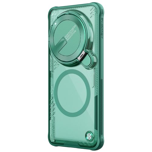 Image of Nillkin Case for Xiaomi Mi 14 Ultra (6.73 inch Inch) Iceblade Prop Case with Mag Safe Magnetic Features Corner Air Bags + Aluminium Camera Protect Stand Scratch & dust Proof Green Color