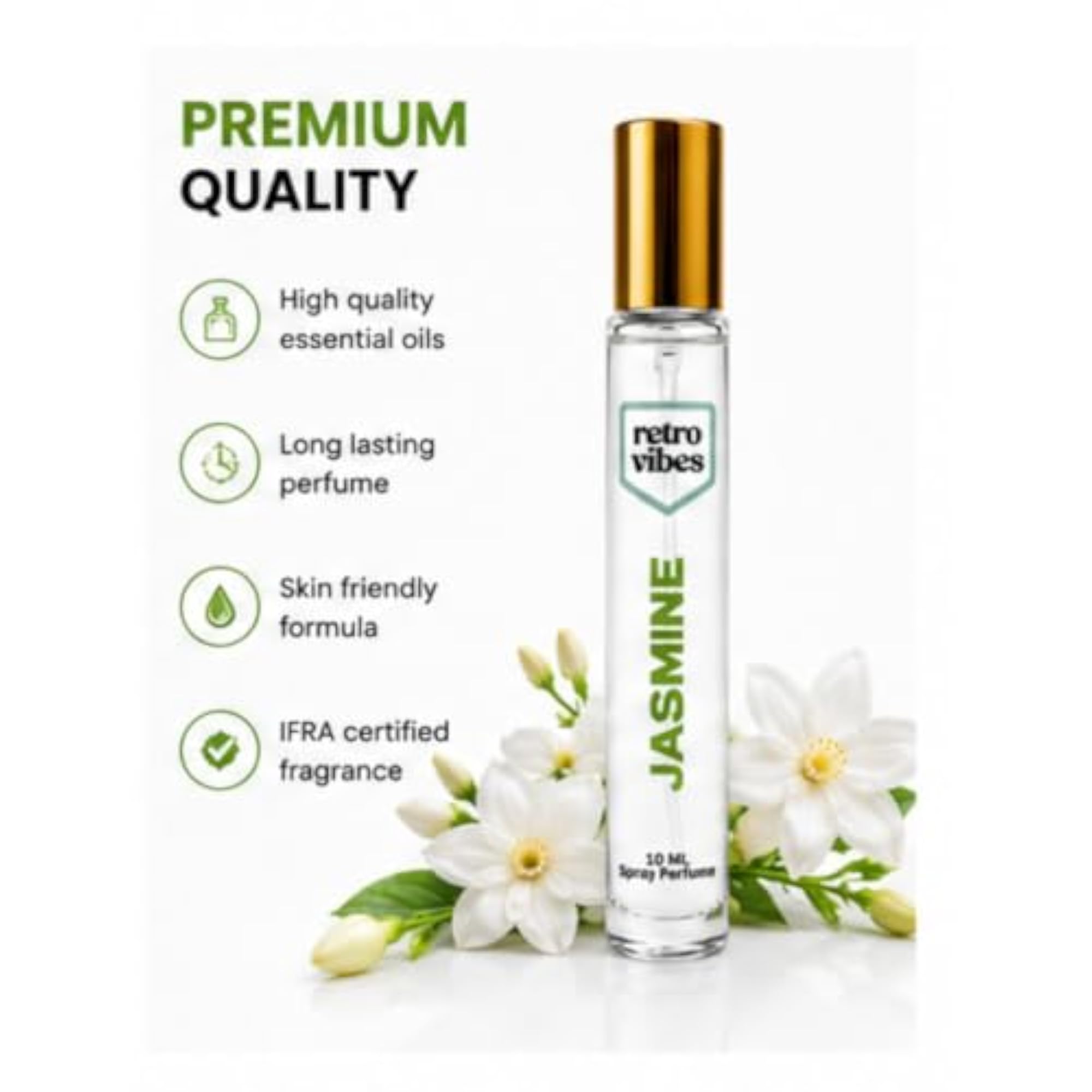 Retro Vibes Fresh Floral Spray Perfume, 10ml
