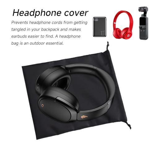 3er-Pack Tragbare Tasche Mit Kordelzug, Aufbewahrungstasche Mit Doppeltem Kordelzug, Wasserdichter Kopfhörergurt, Reise-Aufbewahrungstasche, Praktischer Kleidersack (20 X 25 cm)