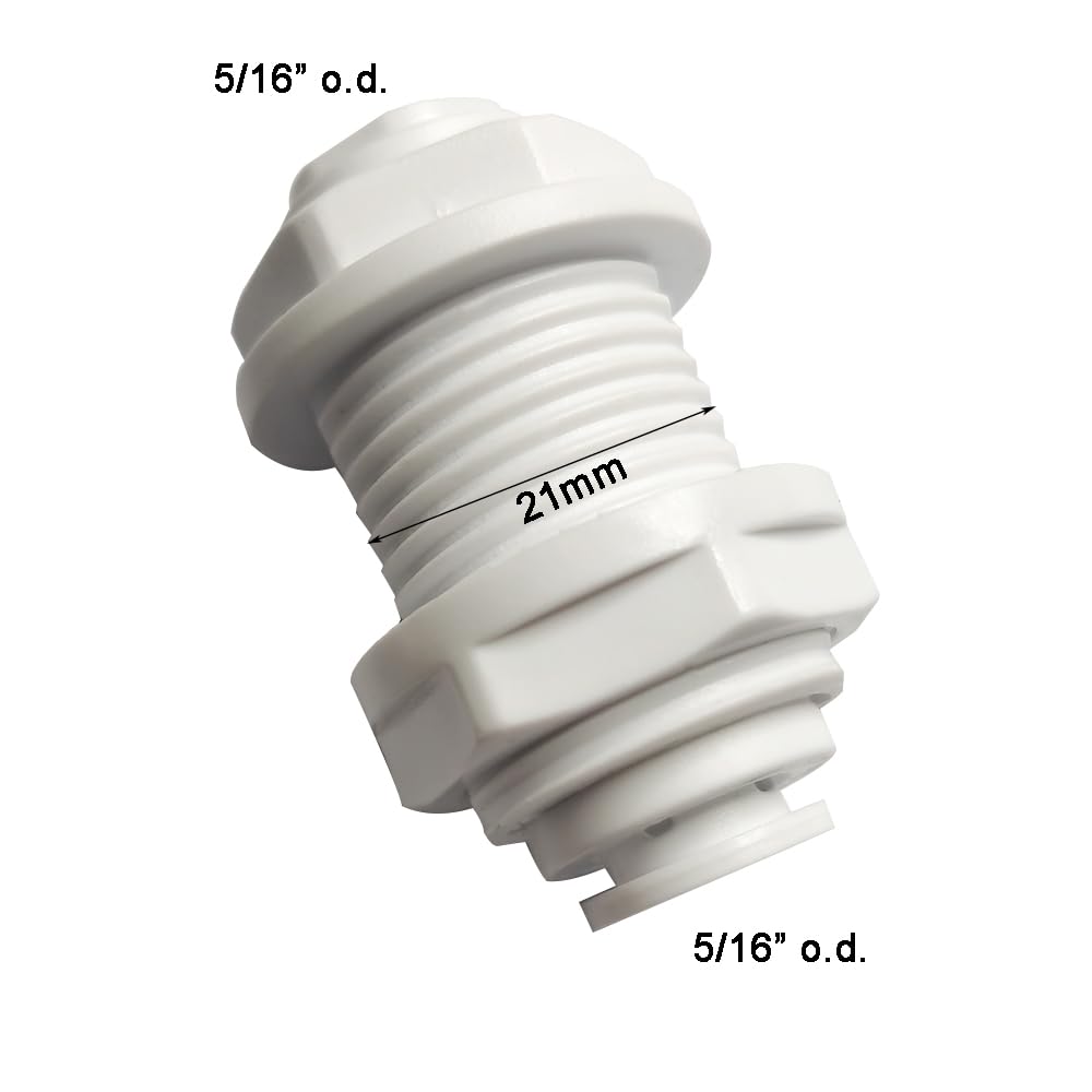 YZMSZ Food-Grade Quick Connector Push-In Tube Fitting,5/16