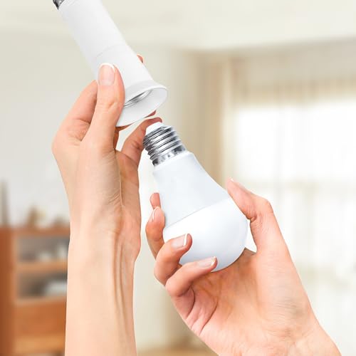 Convertidor de enchufe E27 Alipis extensible en pack de 2 piezas para bombillas de luz estándar 8