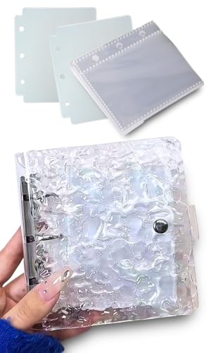 Edges42 シール帳 女の子 透明 シールバインダー 手帳 コラージュノート アクスタファイル (クリアー20枚入)の商品画像（Amazon）
