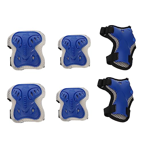 OSOLADY 1Set Protective Gear Elbow and Knee Pads with Wrist Guards for Boys and Soft Shockproof Lining Breathable and Comfortable Suitable for Skating and Cycling Ages
