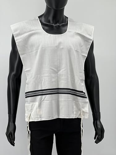 Adult Wool Tallit Katan – Kosher Sephardic, Chabad Tzitzit Hand Spun Tzitzit - Halachically Approved, Made in Israel4