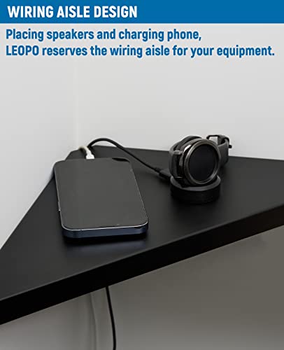 Leopo S-3 Pack Corner Mounting Shelf, Heavy Duty Corner Floating Shelves, Easy To Install Metal Corner Shelves thumb #3