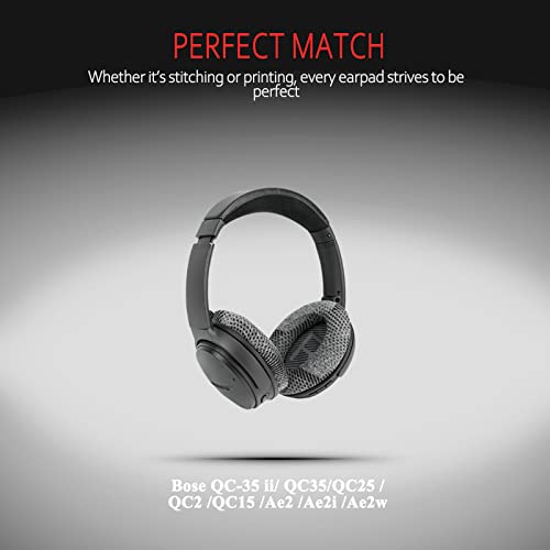 Krone Kalpasmos Professional Replacement Bose Headphone Covers, Bose Replacement Headphone Pads for Bose QuietComfort 35 ii/QC35/QC25/QC2/QC15/Ae2/Ae2i/Ae2w/SoundTrue & SoundLink