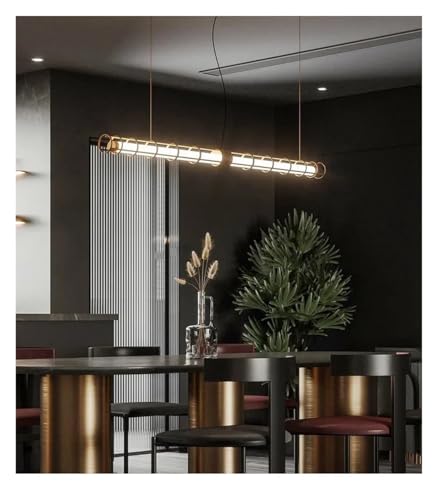 Bande LED suspendue pour éclairer une table de bar ou un coin café