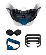 ✅ 6 VR accessories for Oculus / Meta Quest 2: Facial Interface, Minimal, Standard and Comfort Foam Replacements, Nose Guard and Lens Cover ✅ Reduces fogging: The facial interface bracket features a vented design to promote better air flow and prevent...
