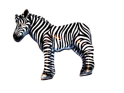 Zebra - Handgefertigter Holzmagnet, Afrika Tiermagnete, Magnete zur Deko Cover