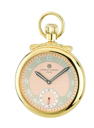 Charles-Hubert, Paris 3873-G Classic Collection Gold-Plated Polished Finish Open Face