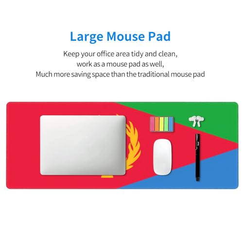 Tapis de souris Érythrée avec bords cousus durables et base en caoutchouc - 7