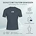 iQ-UV Herren UV 300 Slim Fit Kurzarm T-Shirt, grau (ash), M (50)