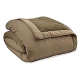 ComfortTech Stratton 3M Thinsulate Blanket 108 by 90-Inch, Taupe
