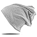 Produktbild BEZLIT Damen Herren Long Jersey Beanie Slouch Winter Schal Mütze (2 in 1) M331 Schwarz/Hellgrau