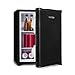 Produktbild Klarstein Nagano S Mini-Kühlschrank - 38 Liter Nutzinhalt, Kühlung von 0-8°C, 0 dB, lautlos, geräuschlos, 54,5 cm Höhe, noFrost, Automatisches Abtausystem, 2 Ablagen, 2 Türfächer, schwarz