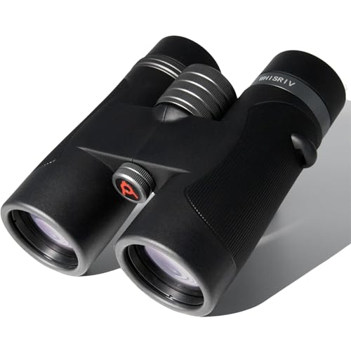 WHISRIV 8x42 Binoculars for Adults, Bak4, Lanthanide ED Glasses, FMC, Wide FOV, Long Eye-Relief, Nitrogen Purged Waterproof, Fogproof, Shockproof, Ideal for Hunting, Bird Watching, Travel, Outdoors