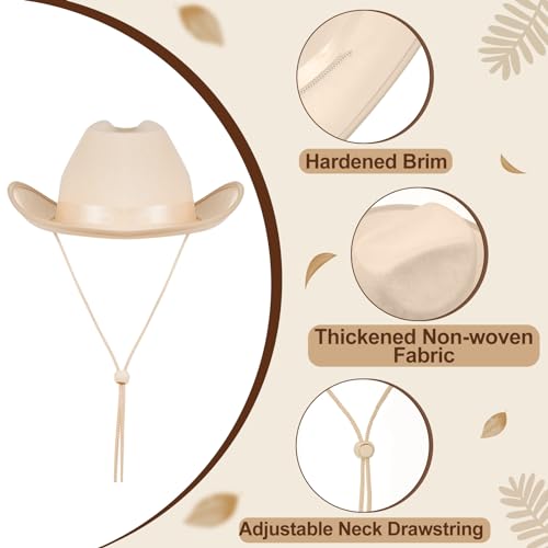 Hercicy Halloween Kids Cowboy Hat Cowgirl Western Hat for Boys and Girls Dress Costume, Bachelor Party Supplies2