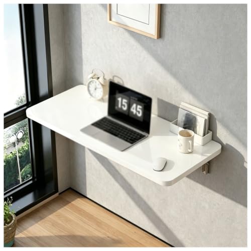 Table murale flottante pliable pour optimiser les petits espaces