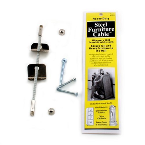 Buy 1 get 1 Quakehold! 2830 Furniture Cable, 7-Inch (2 Pack) 🔥 Hot Deals Quakehold! 2830 Furniture Cable, 7-Inch (2 Pack)