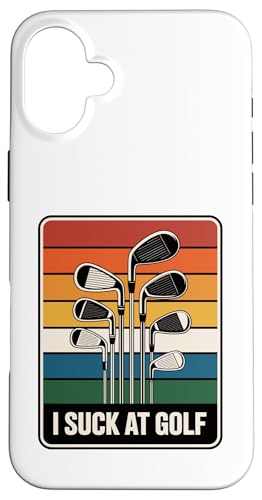 I Suck At Golf Loser Dad ȃW[N St X}zP[X iPhone 16 Plus p