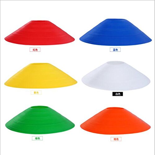 Goodjobb Cones de agilidade de futebol / futebol premium - Cone de disco de 10 pacotes e fácil de em