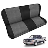 Front Bench Seat Covers Replace for 1982-1991 Chevy S10 Solid Bench Seat Without Headrest Seat, Soft Dutch Velvet Composite Foam Lining Breathable Seat Cover Cushion
