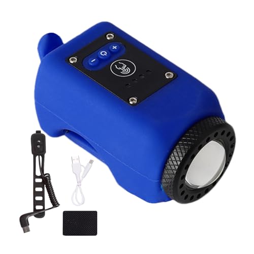 Bocina para bicicletas de montaña impermeable de 110dB electrónica recargable USB 7