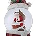 Christmas Snow Globes Glitter Water Globe Musical Snow Globe Holiday Decoration Plays We Wish You a Merry Christmas, Santa Claus