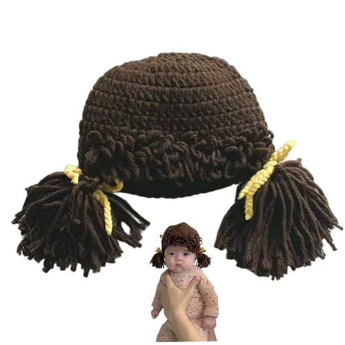 NIDONE Baby Hat, Baby Wig, Funny Hat Winter Warm Crocheted Y