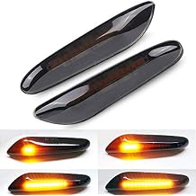 Dynamic Sequential Amber LED Side Marker Light Front Fender Turn Signal Blinker Lamp Assembly for BMW E90 E91 E92 E93 E60 E61 E46 E53 X5 E83 X3 X1 E87 E88