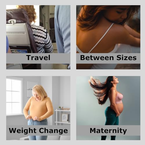 Fashion First Aid Brah! Extender: 2 Hook Bra Extenders for Women, Fits Standard 2 Hook Bras, Soft Microfiber Bra Strap Extender for Comfortable Daily Wear, 3-Color Pack with Black, White, & Beige