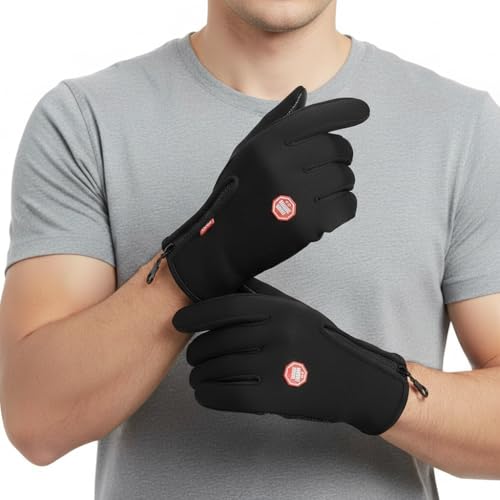 Motorcycle Gloves for Men and Women | Touchscreen Full Finger Rid...