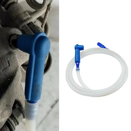Lonuxi Brake Fluid Bleeder Hose, Automotive Oil Fluid Extractor Bleeder with Adapter, Universal Replacement Tube for Car Motorcycle Braking System Repair Tool (4.92Ft)