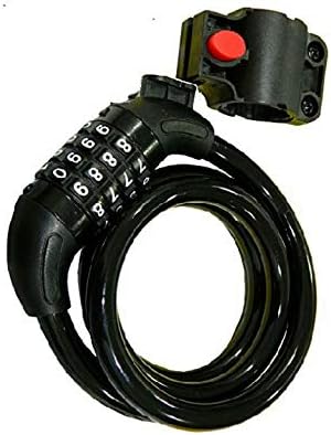 FASTPED ® Bike Cycle Lock Cable, 4-Feet Bike Cable with Complimentary Mounting Bracket, 4 Feet X 1/2 Inch Numeric Bike Cable Lock - Pack of 1Preset Combination | Heavy Duty Anti-Theft Protection