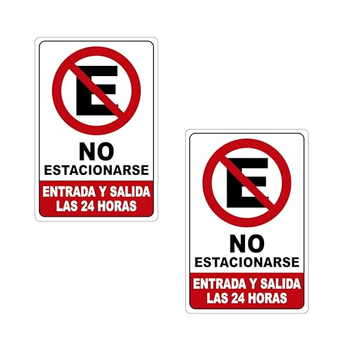 letrero no estacionarse marca Genérico