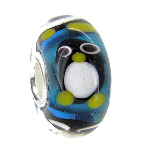 Queenberry Sterling Silver Penguin Bead Charm Cover