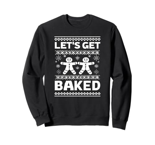 Funny Gingerbread Let's Get Baked Holiday Party Design Style �g���[�i�[